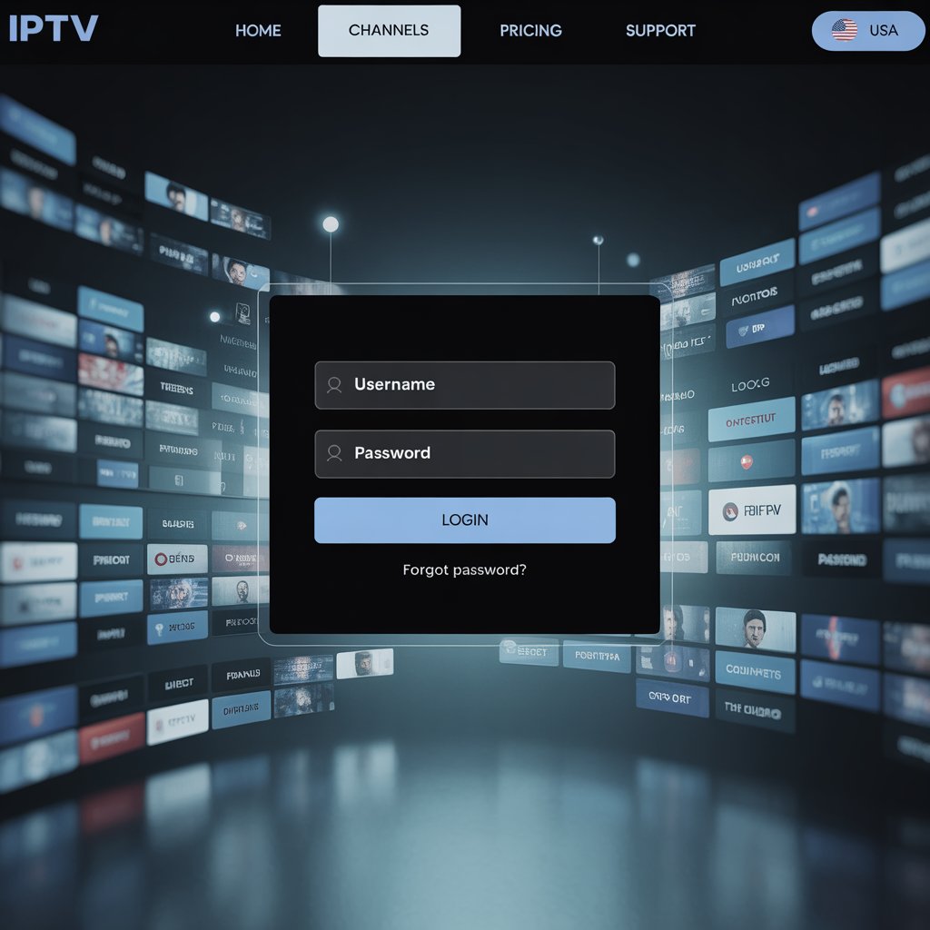iptv service login page